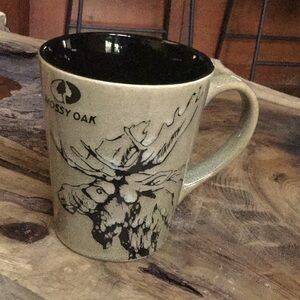 Mossy oak moose coffee mug cabin outdoors hiking camping lodge cabin